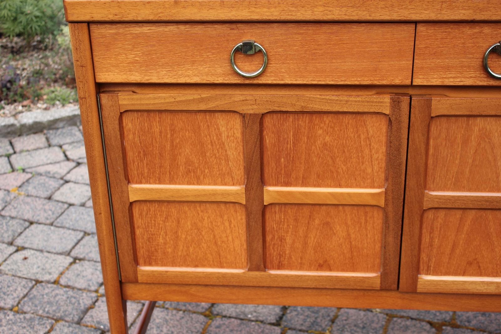 Furniture Vintage Nathan Squares Teak Sideboard photo
