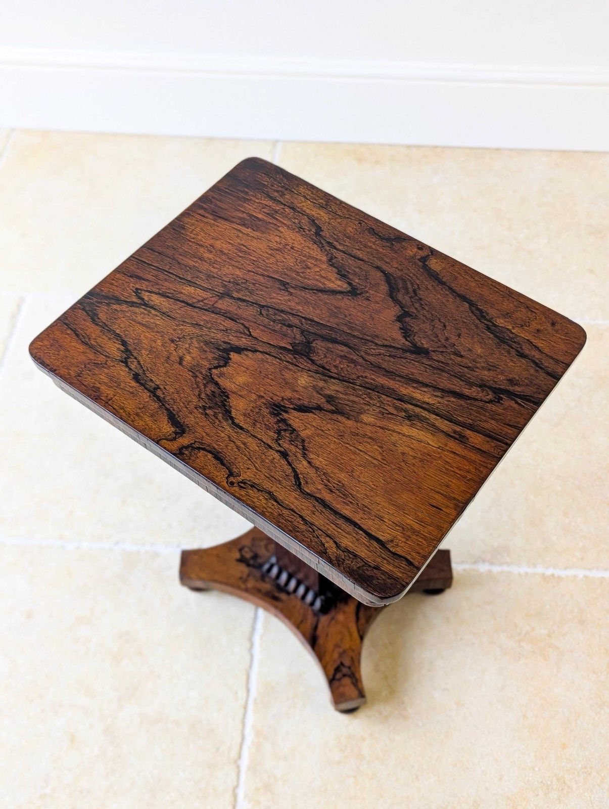 Antique Regency Rosewood Pedestal Occasional Table C.1820 photo furniture