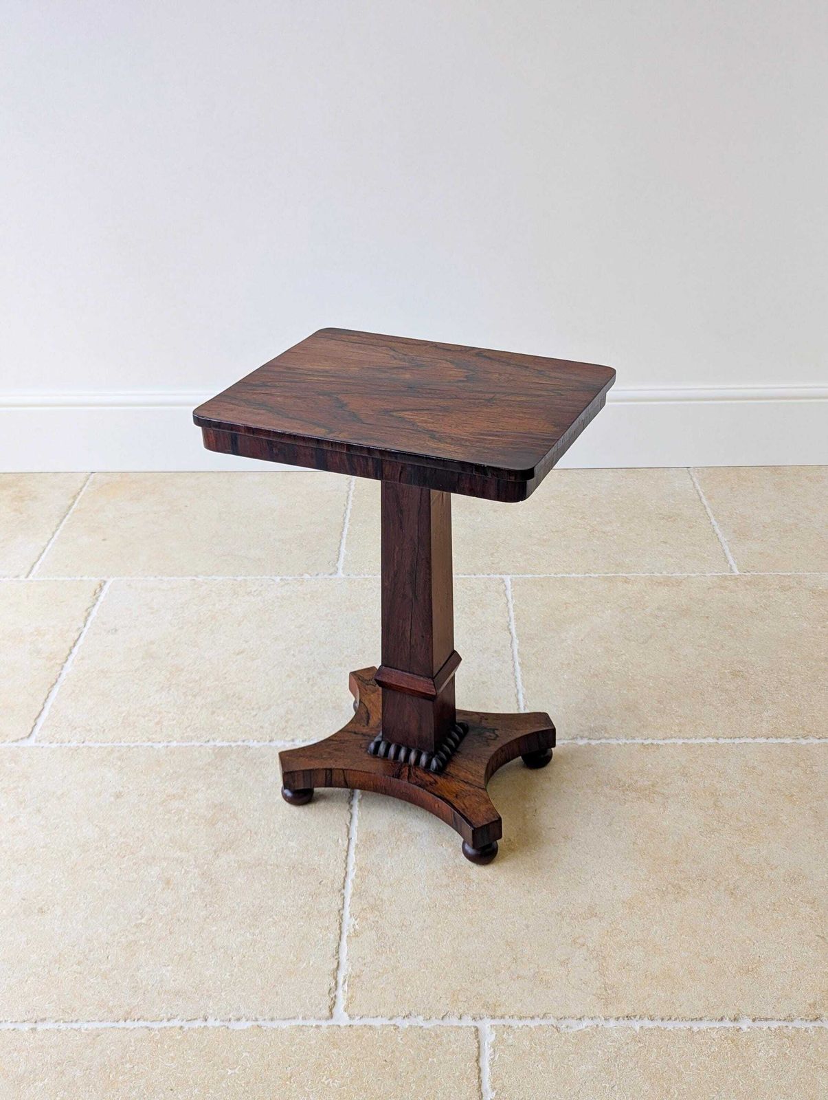 photo vinterior Antique Regency Rosewood Pedestal Occasional Table C.1820