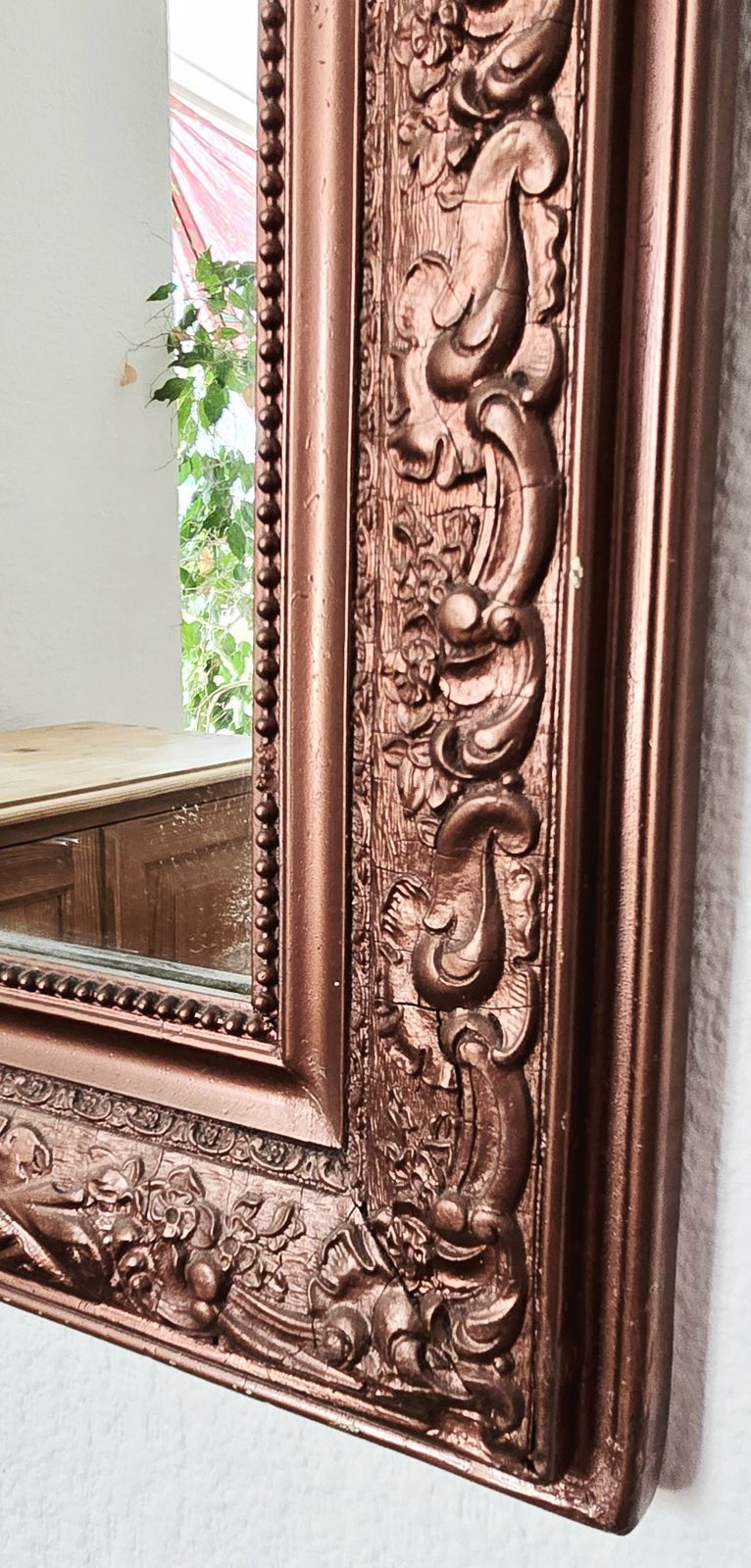 An Antique French Louis Philippe Overmantle Or Wall Mirror. photo Home Decor