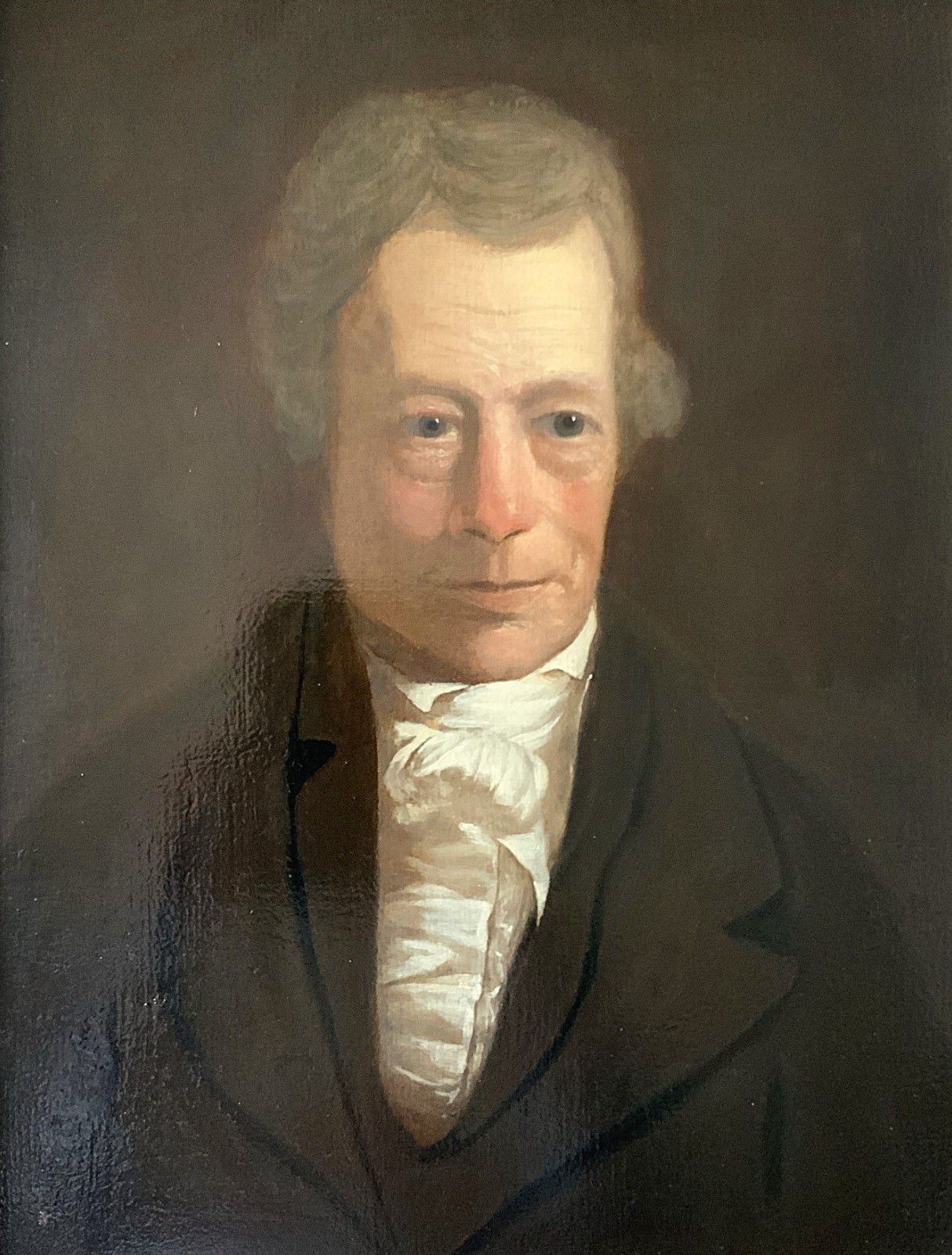 Early 19th Century Regency Portrait Oil Painting Distinguished Gent photo for sale