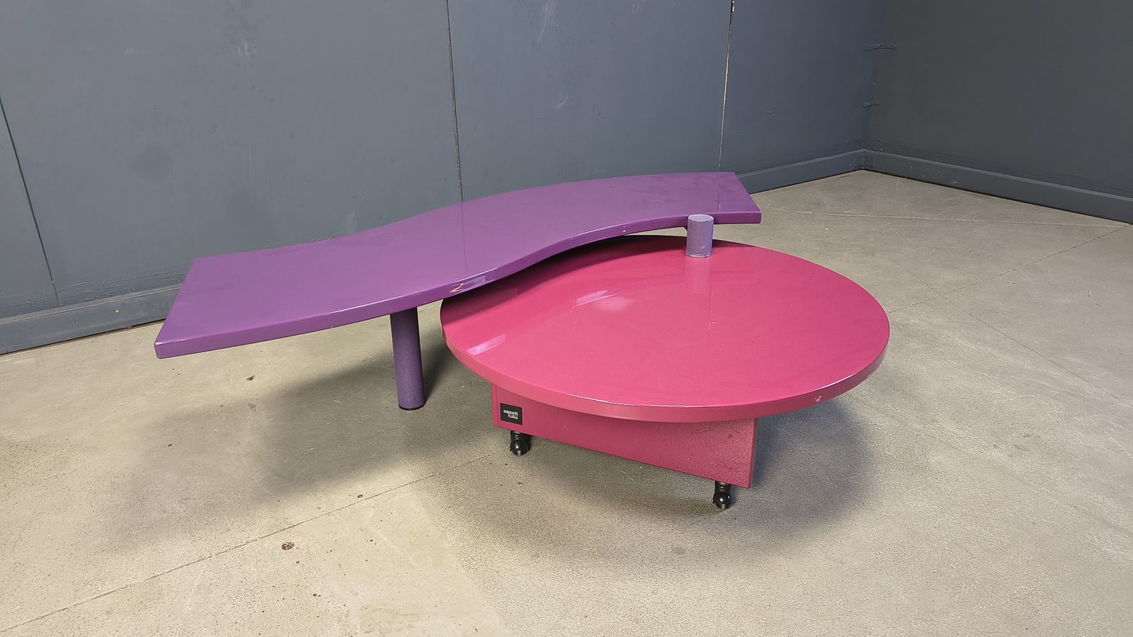 Maurizio Salvato Rotating Burlwood Coffee Table For Saporiti Italia, 1980s photo buy