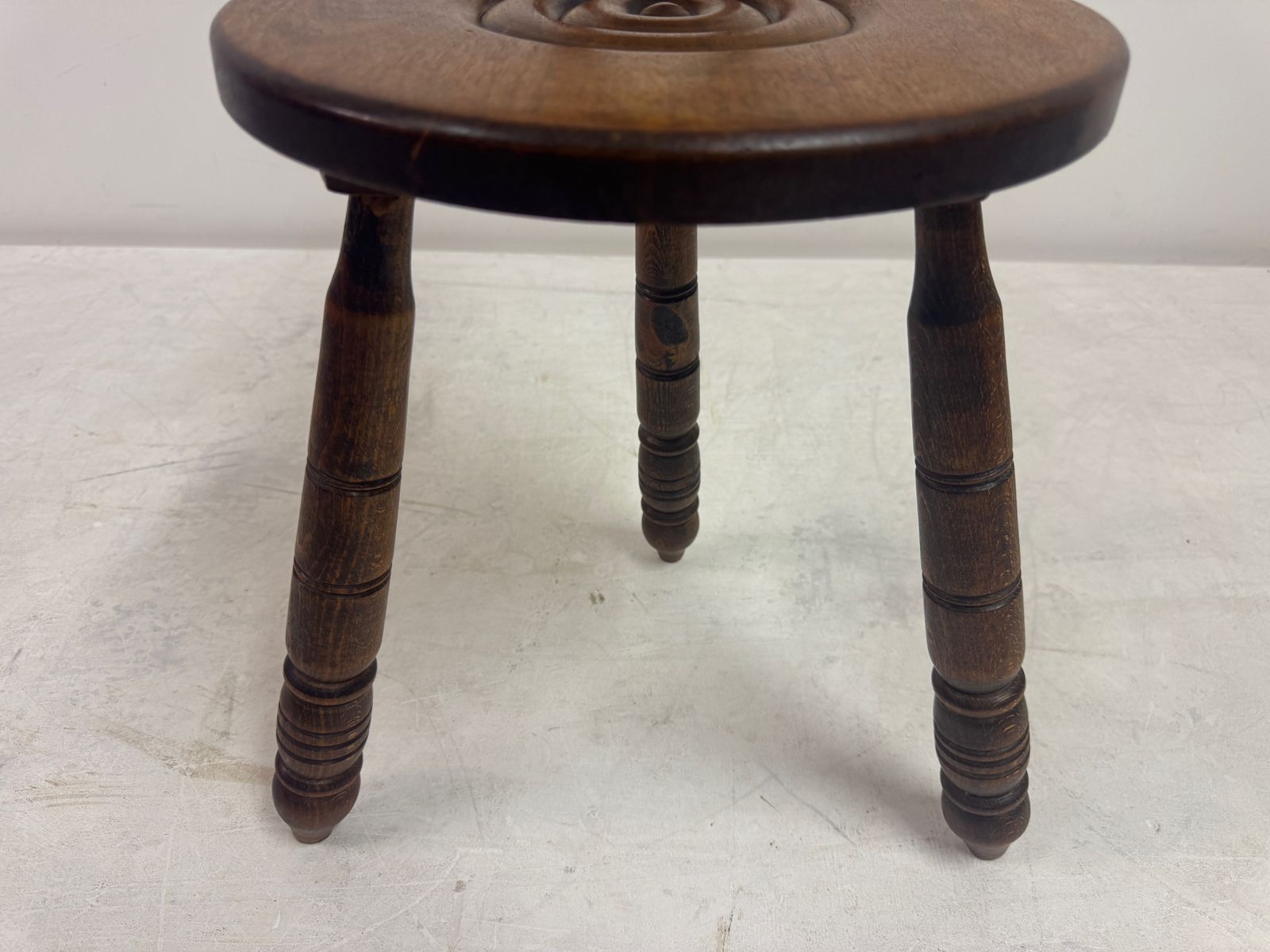 French Carved Oak Chair In The Style Of Charles Dudouyt photo vinterior