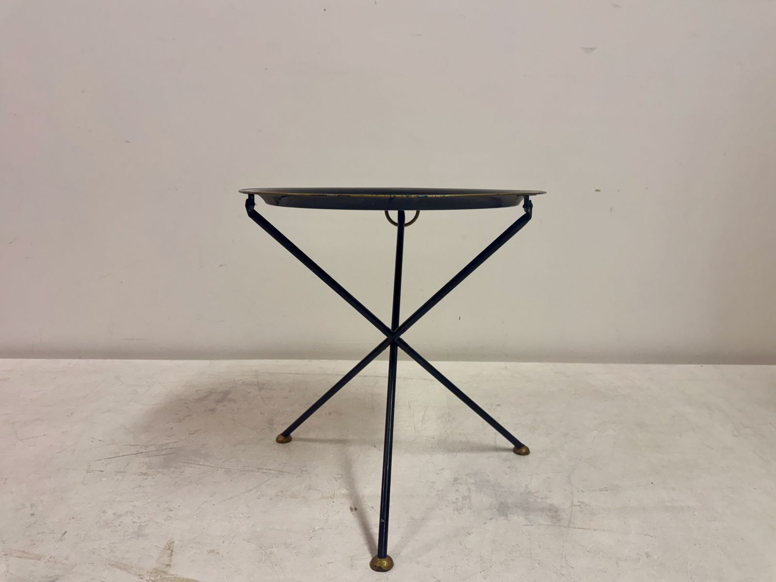 1970s Folding Metal Table In The Style Of Christian Dior photo Furniture
