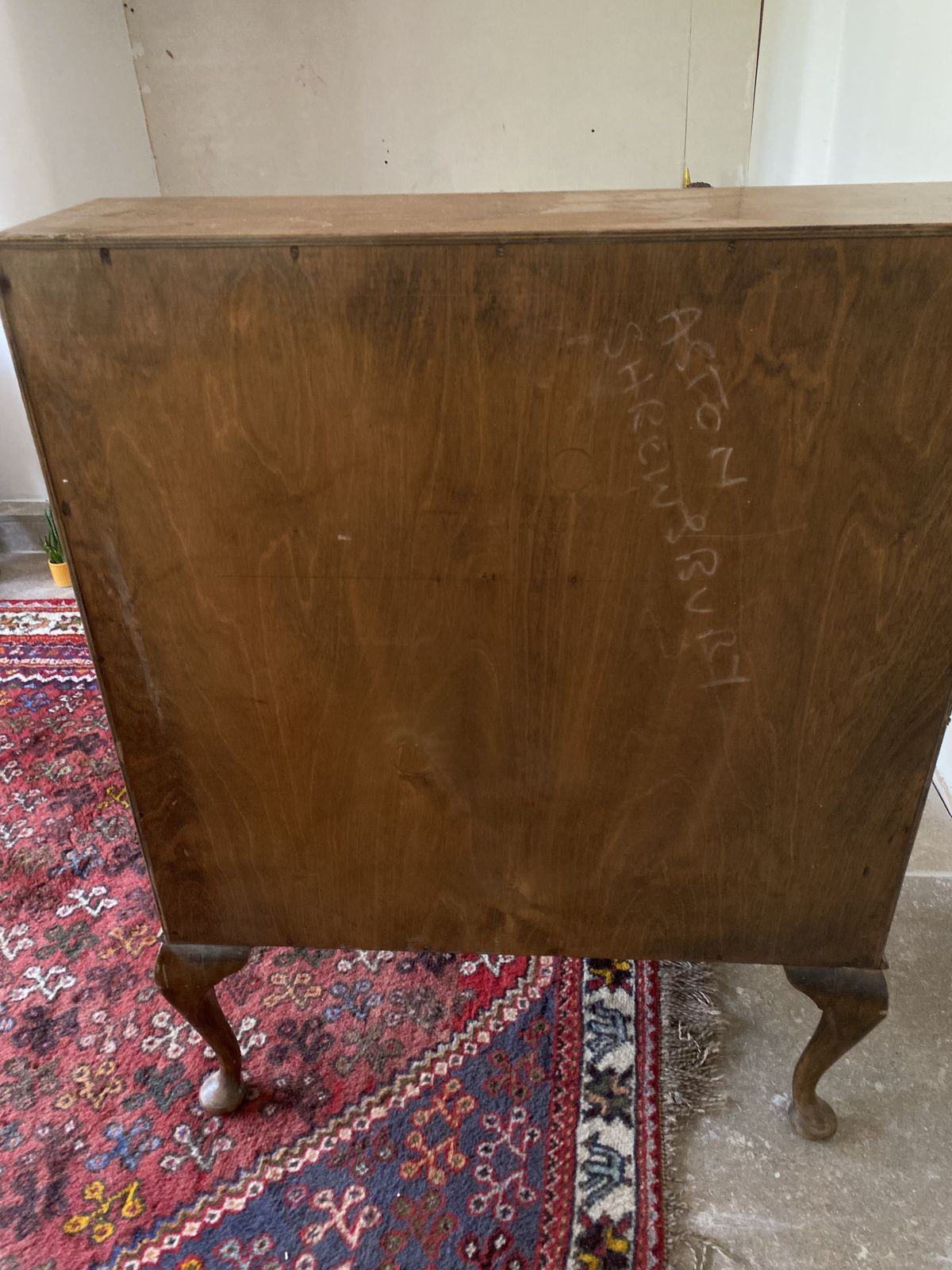 Elegant Burr Walnut Chinoiserie Bureau C.1930s–40s – Astons Shrewsbury photo for sale