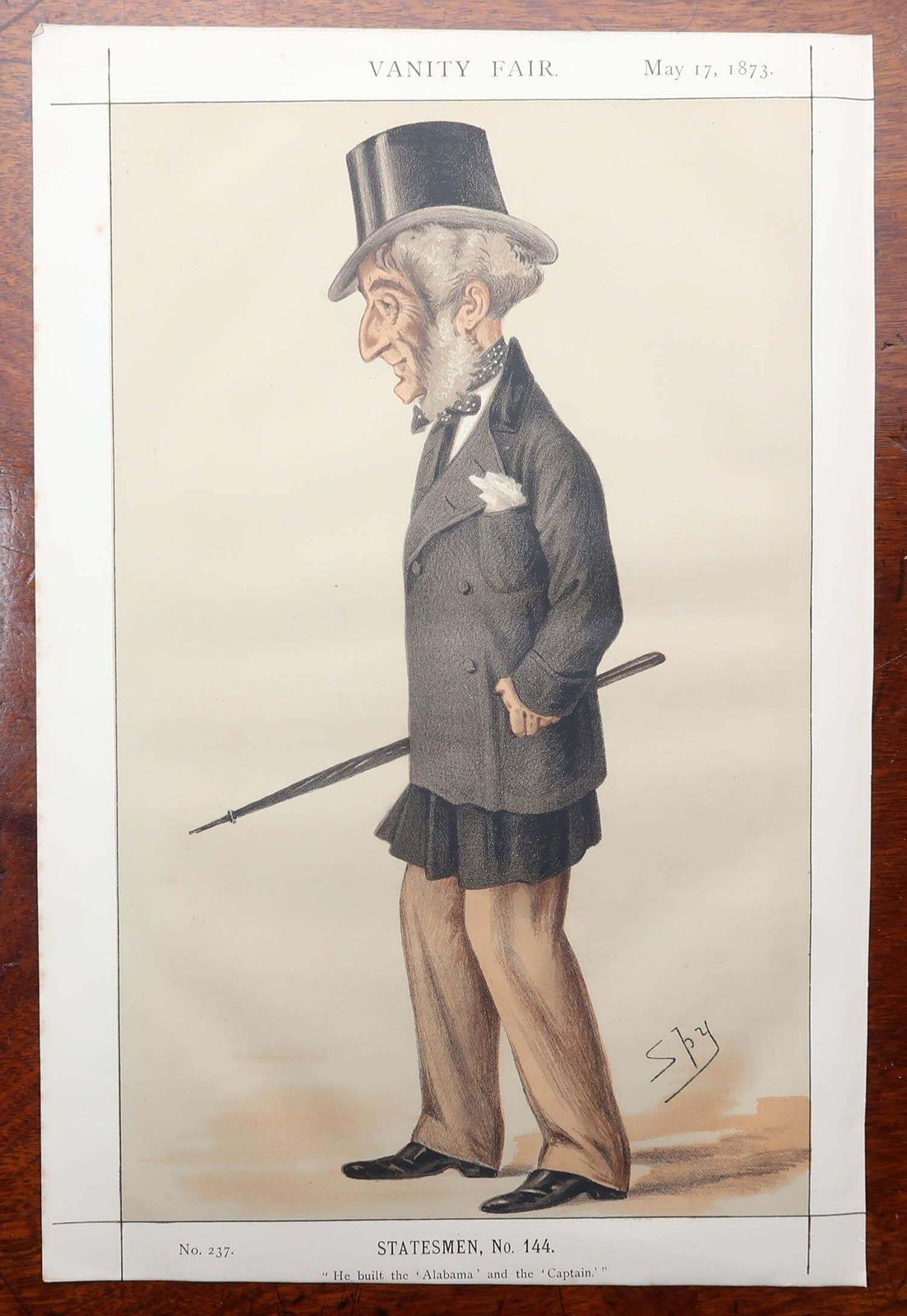 photo for sale Set Of 12 Original Antique Vanity Fair " Spy " Prints Of " Statesmen ". 1873