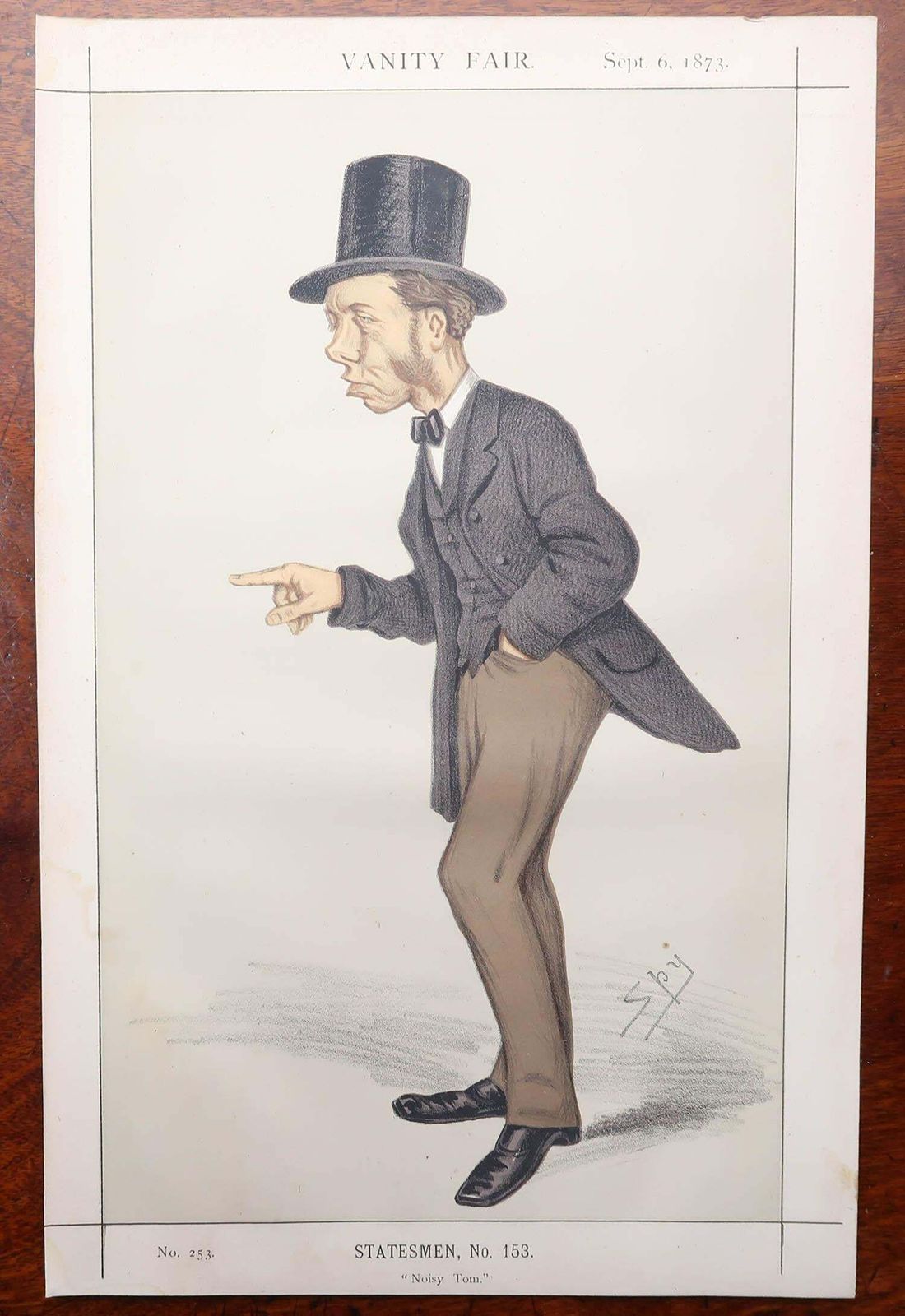 Art Set Of 12 Original Antique Vanity Fair " Spy " Prints Of " Statesmen ". 1873 photo