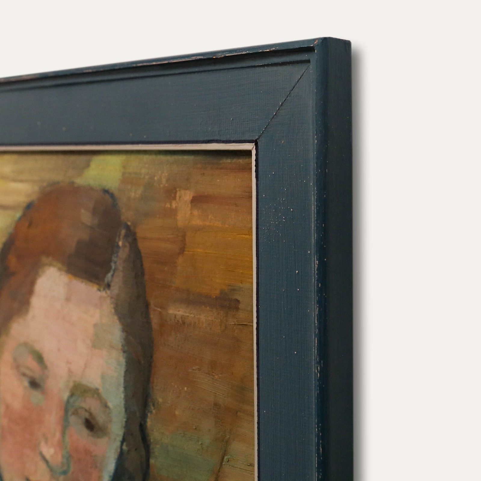 Thea Hucke (1893 1970) Framed Mid 20th Century Oil, Young Girl With Braids photo vinterior