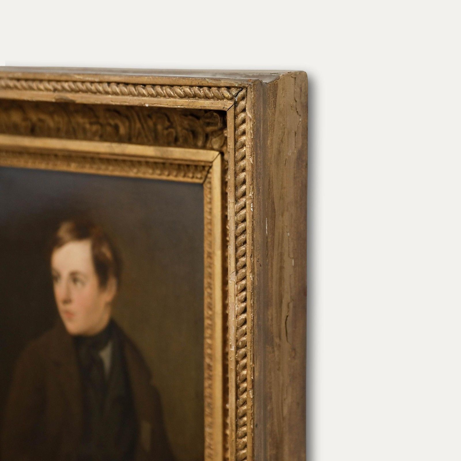 Attrib. John Robert Flick (C.1806 1890) 19th Century Oil, Young Scholar photo buy