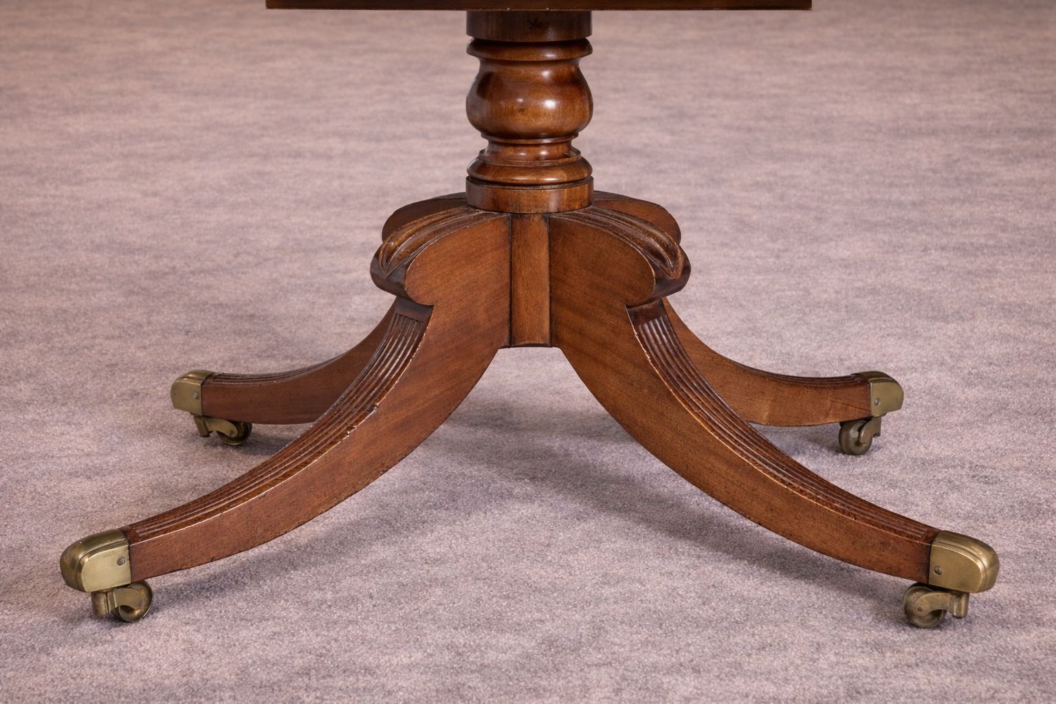 Exceptional ​​Antique Four Pedestal Dining Table With Three Leaves To Seat 24 photo for sale