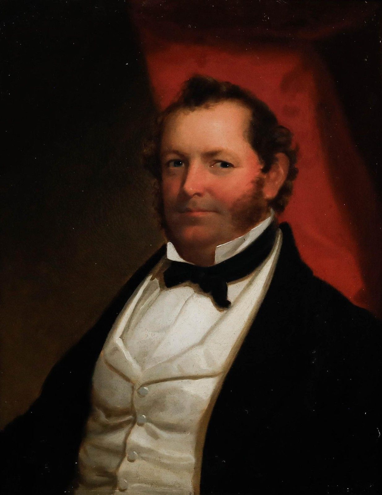 Fine Mid 19th Century Oil Portrait Of A Prosperous Gentleman photo furniture