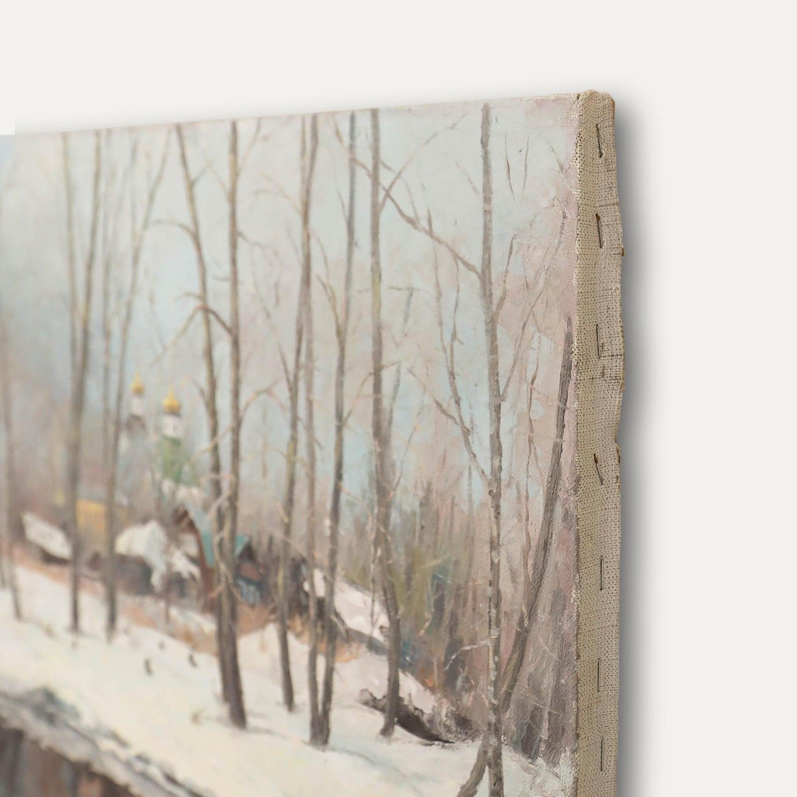 20th Century Oil Winter Woodland photo buy