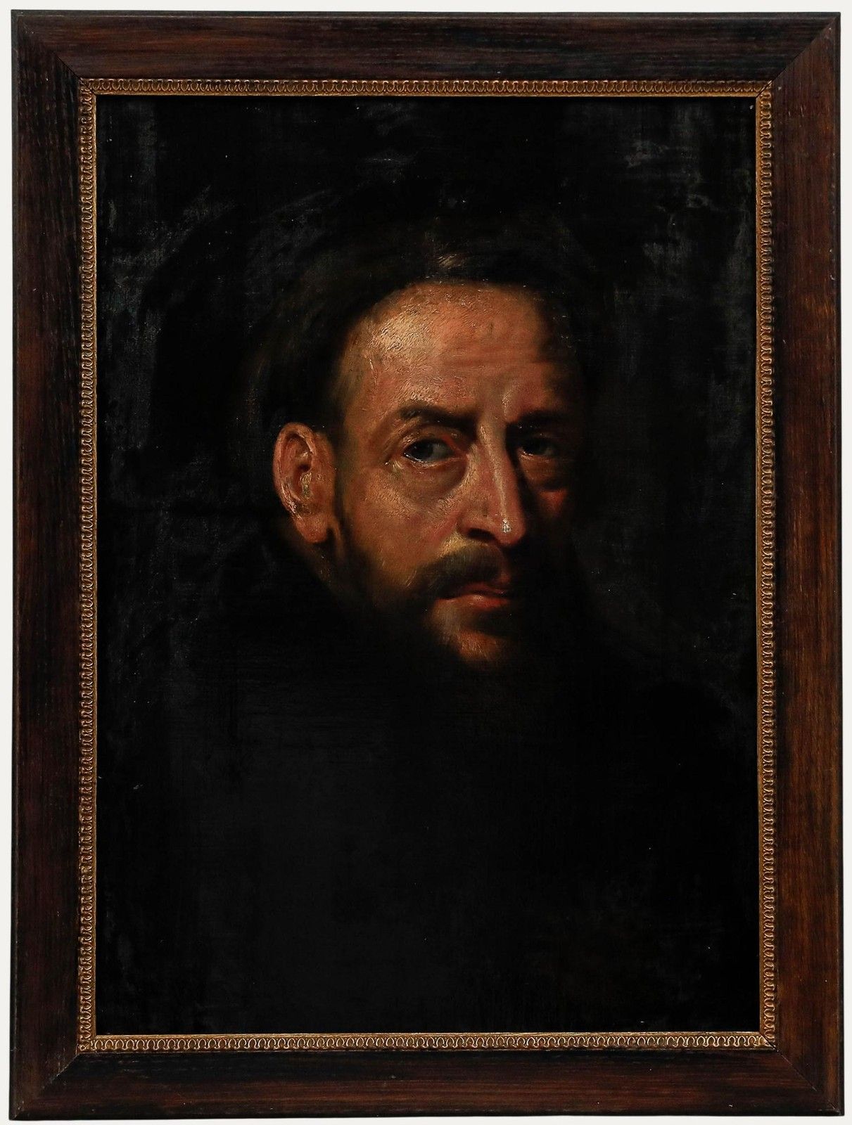 After Peter Paul Rubens 19th Century Oil, Portrait Of An Unknown Capuchin Monk