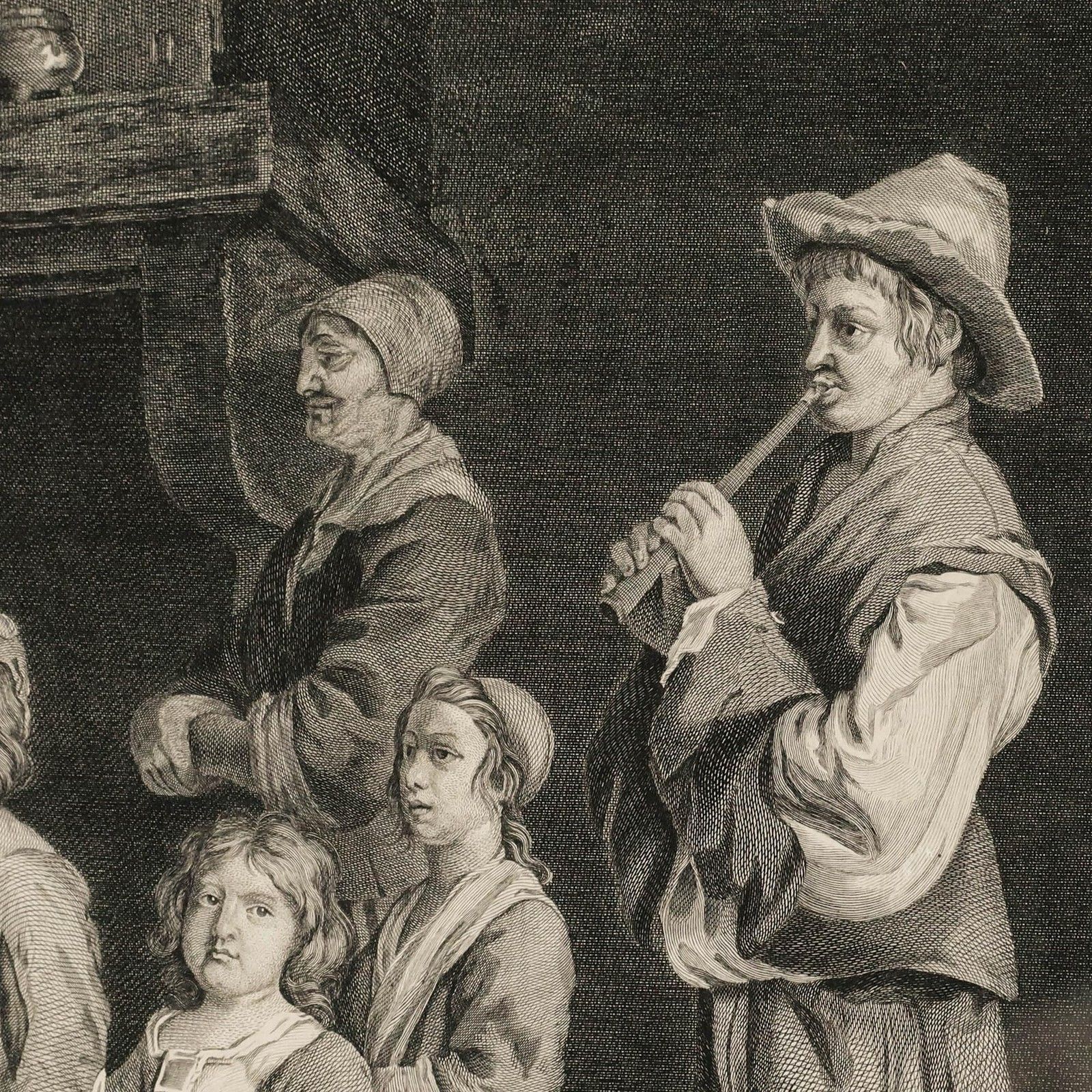 Bannerman After Le Nain (1593 1648) 1767 Engraving, The Dancing Children photo 160.0