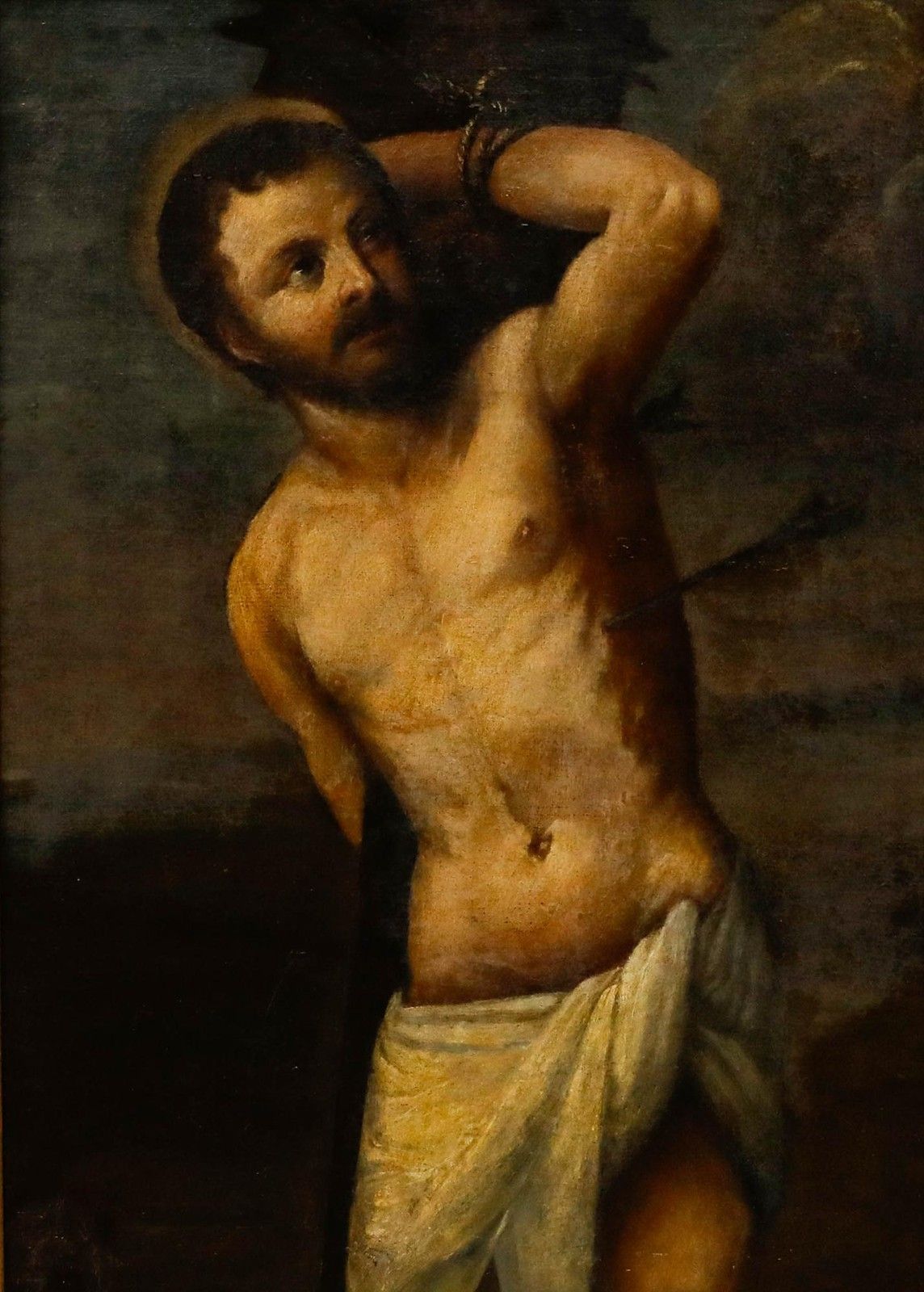 Circle Of Johann Heinrich Roos (1631 1685) 17th Century Oil, Saint Sebastian photo furniture
