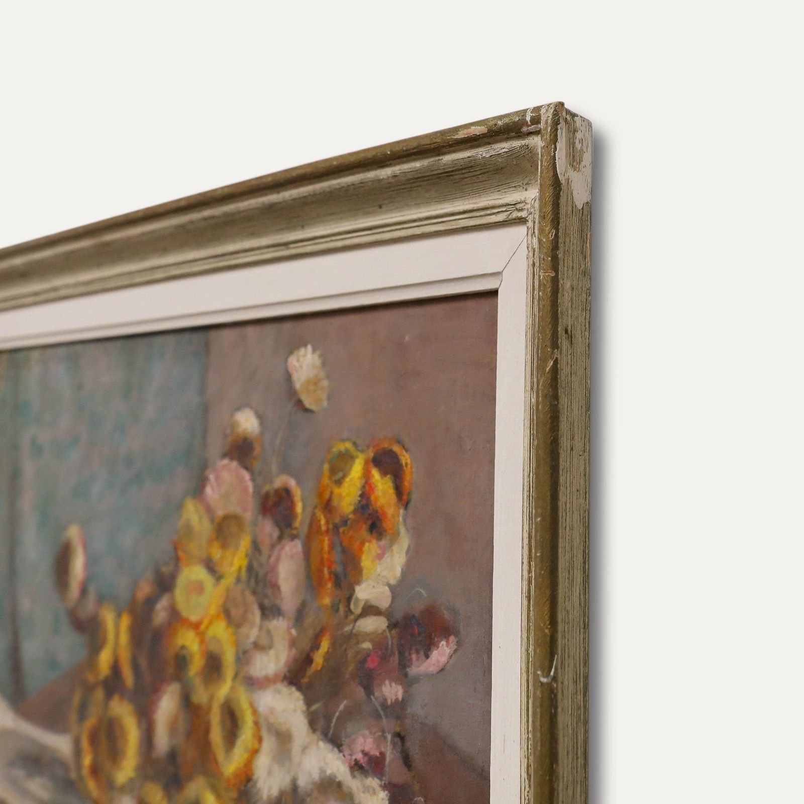 Cecile Hertz Eyrolles (1875 1974) Framed Oil, Everlasting Flowers photo buy