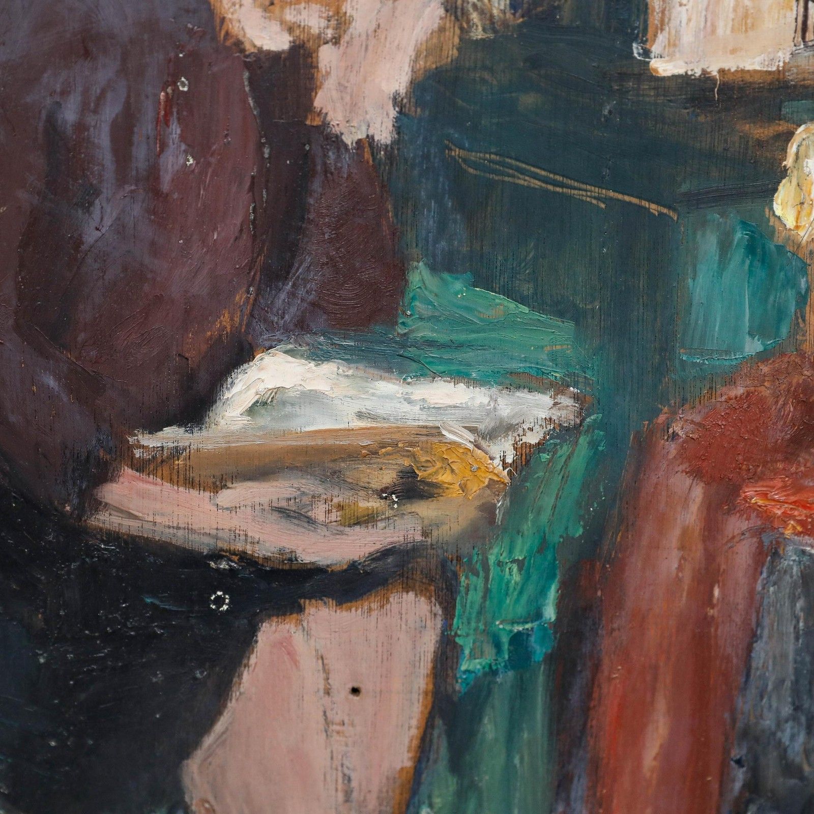 Cecile Hertz Eyrolles (1875 1974) Mid 20th Century Oil, A Moment To Read photo vinterior