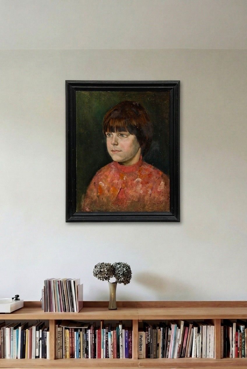 John Kingsley Sutton Frsa (1907 1976) Framed Mid 20th Century Oil, Patricia photo for sale