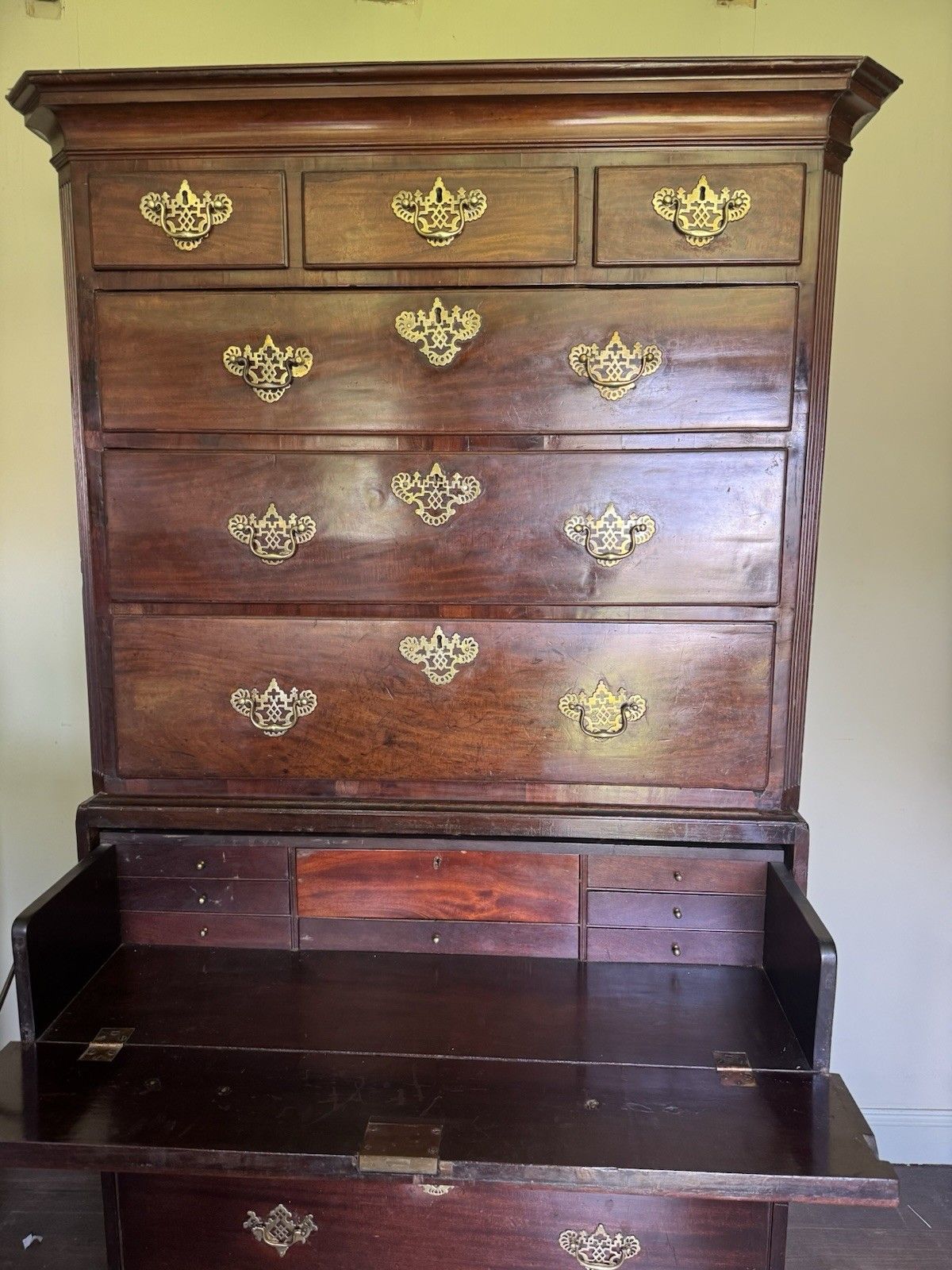 George III Mahogany Chest On Chest Secretaire Tallboy photo furniture