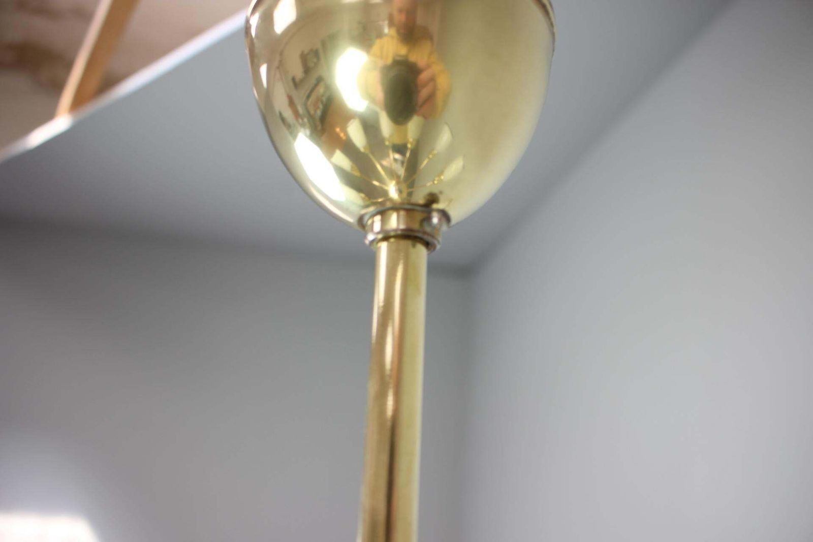 photo furniture 1960s Czechoslovak Mid Century Modern Ten Arm Brass And Glass Chandelier