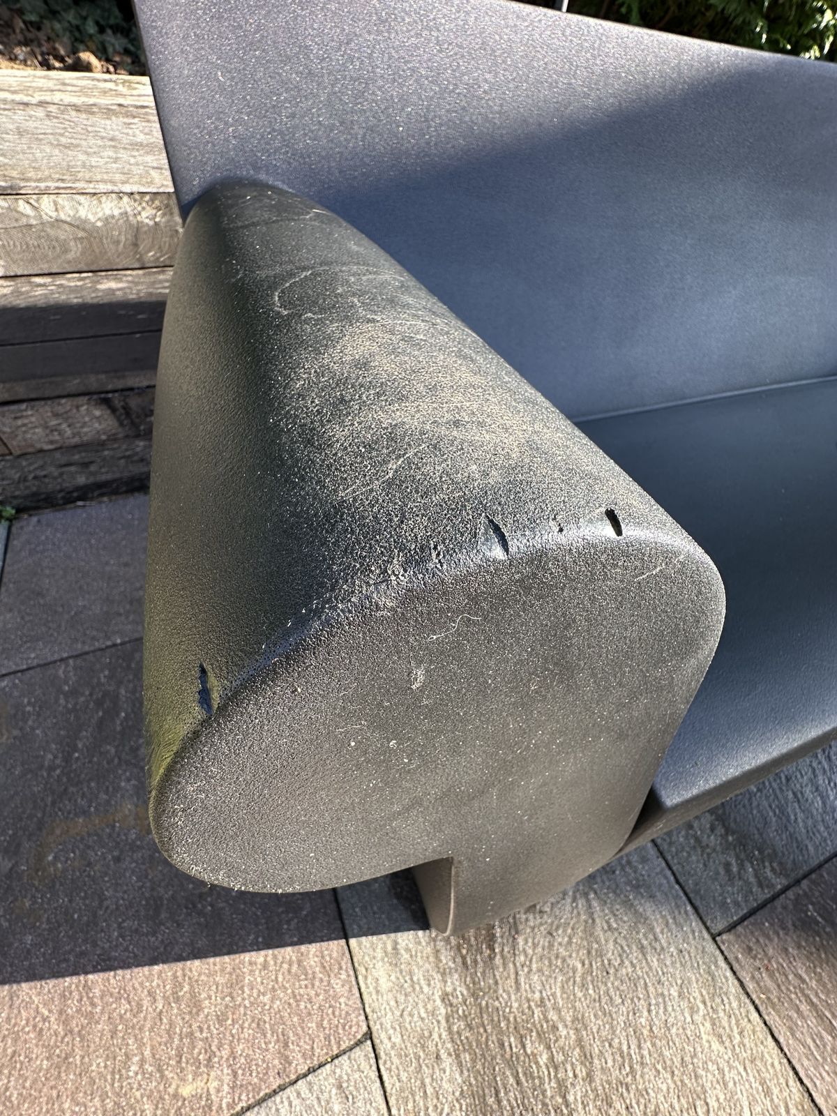 Philip Starck Bubble Club Outdoor Sofa By Kartell Black Outdoor Furniture photo for sale