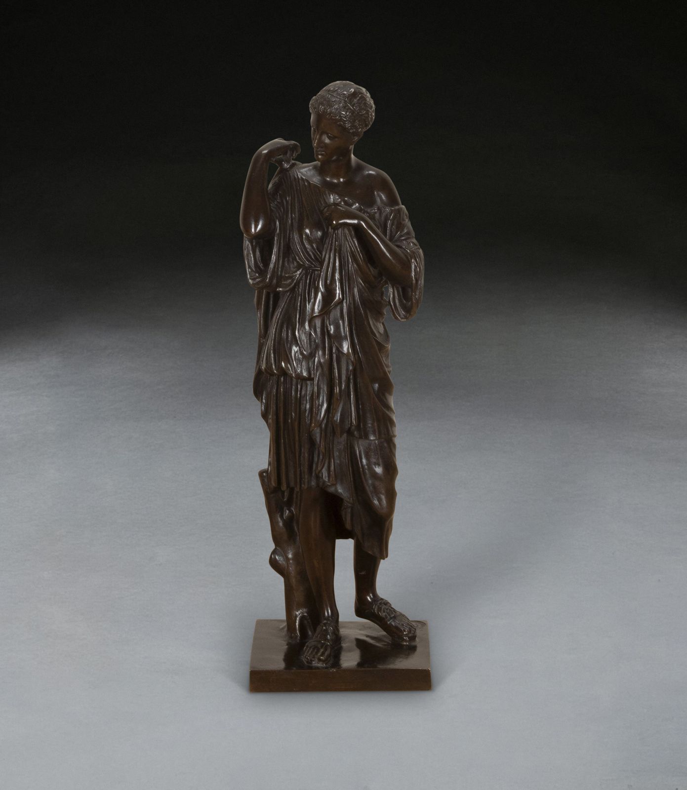 19th Century Grand Tour Bronze Of Diane photo furniture