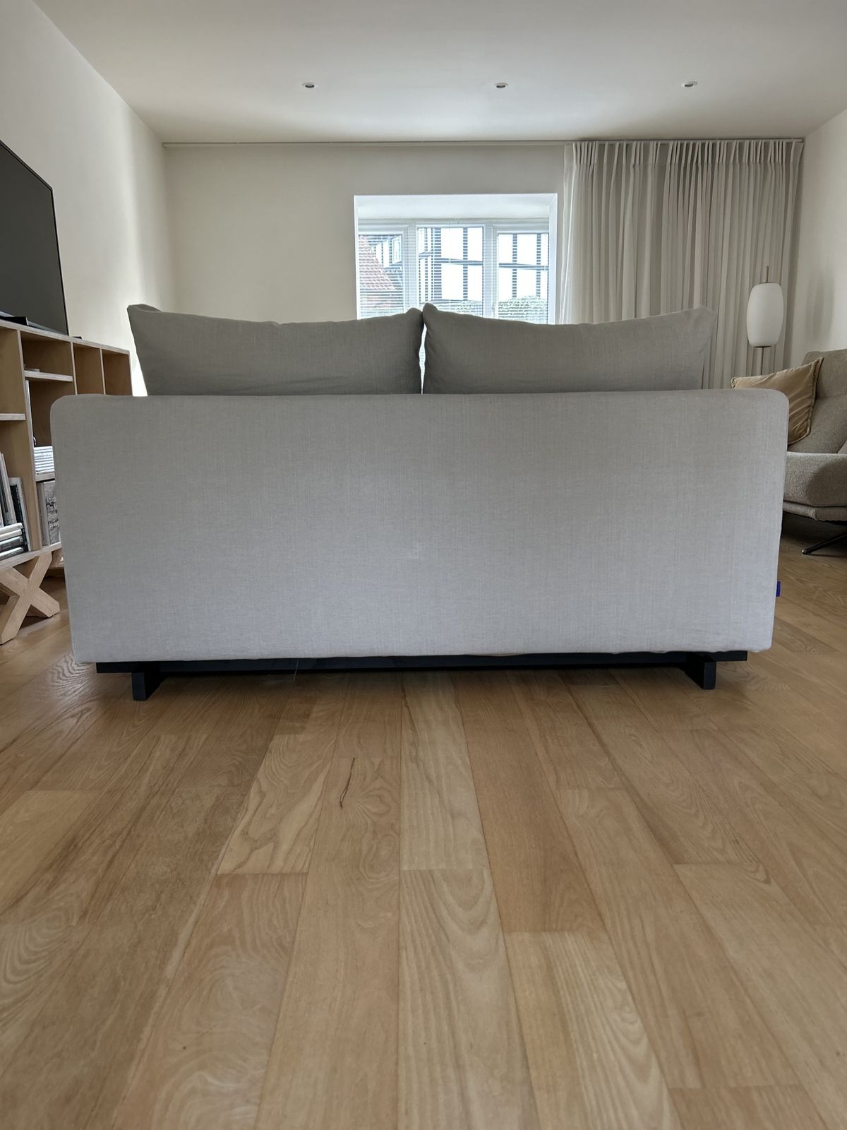 Tc S Harper 2 Seater Sofa   Soft Chenille Fabric On A Elevated Base Of Black Stained Ash Wood   Crafted In The Uk photo 1250.0