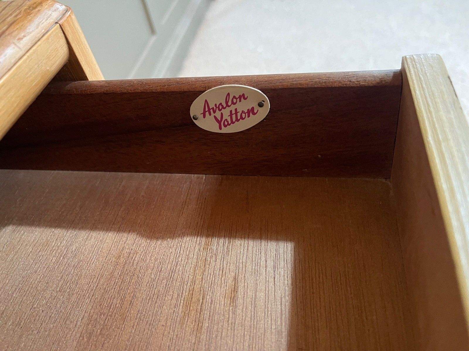 A Vintage Chest Of Drawers By Avalon 1960’s Waterfall Front Stick Legs (2 Available) photo Furniture