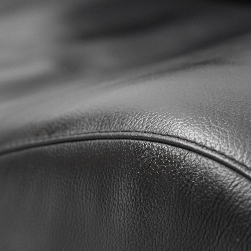 Vintage Modern Design Black Leather Armchair – 1990s Lounge Chair photo 691.0