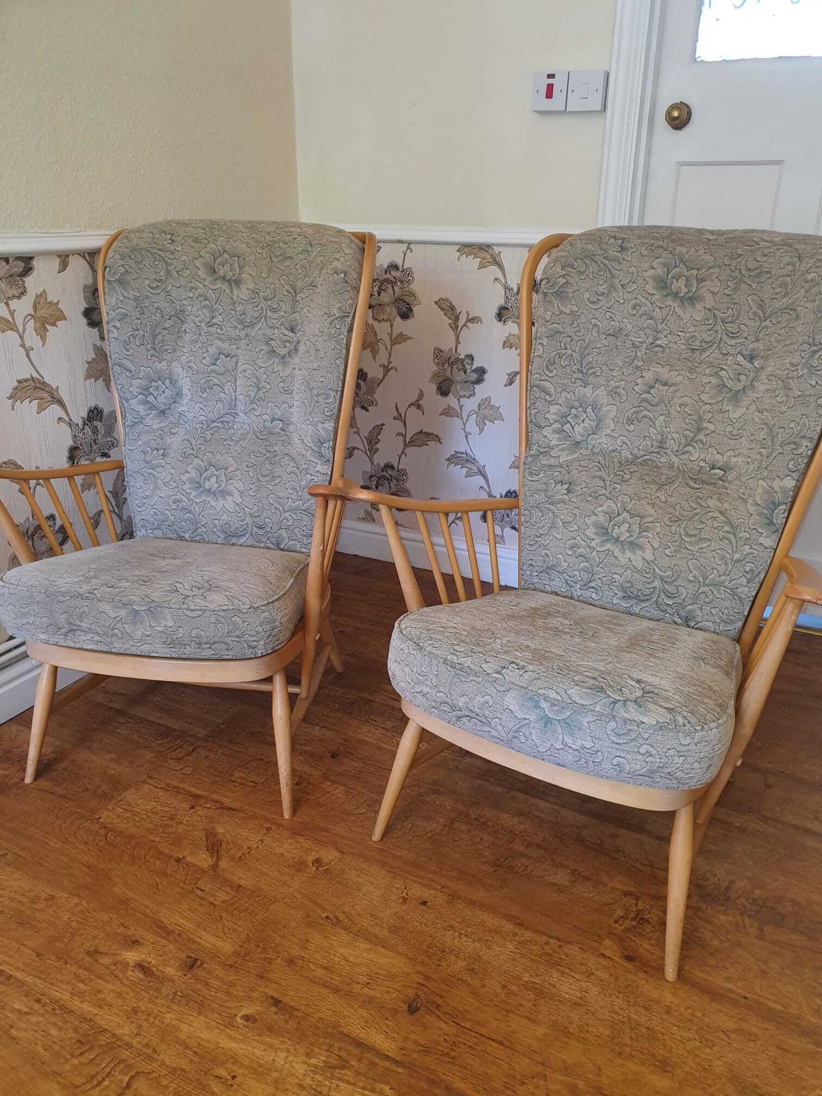 2 Ercol Grandfather Chairs