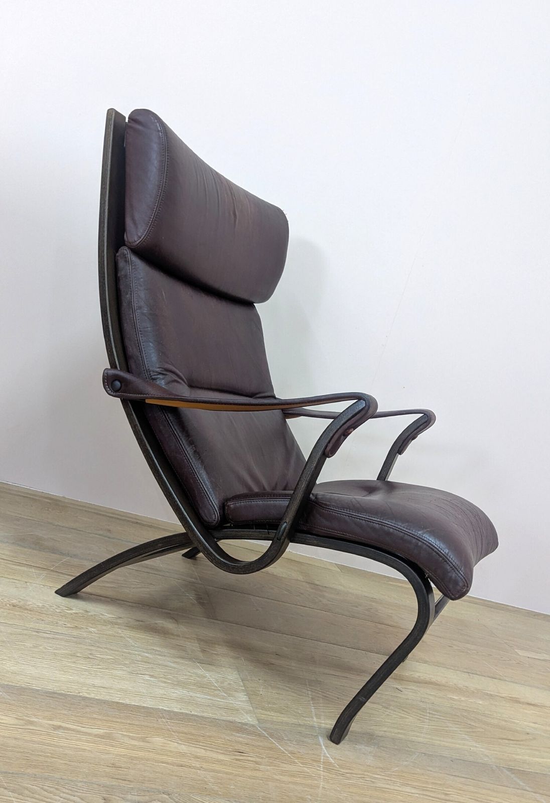 photo for sale Mid Century 1970’s ‘Clipper’ Lounge Chair By Nissen & Gehl For Jeki
