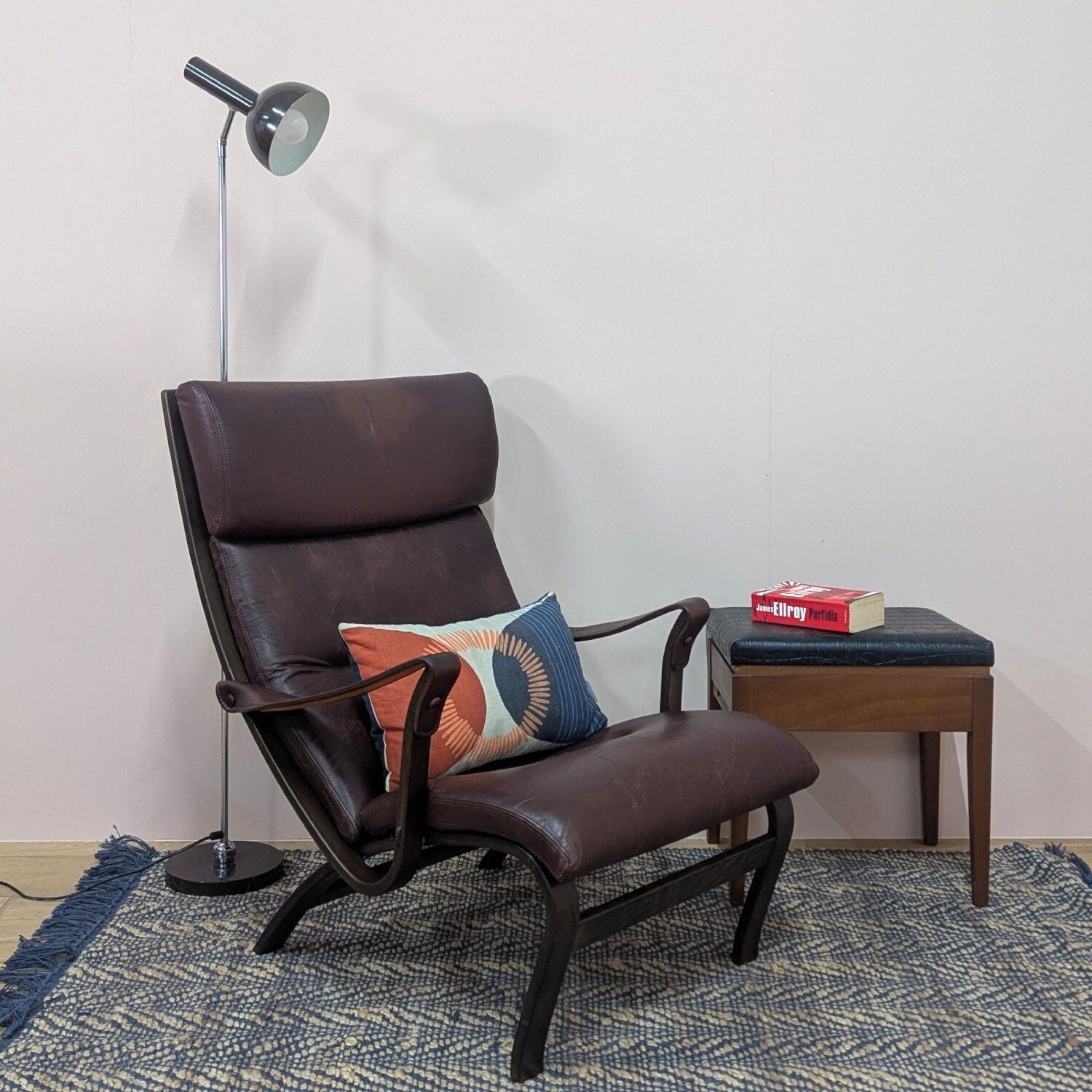 Mid Century 1970’s ‘Clipper’ Lounge Chair By Nissen & Gehl For Jeki