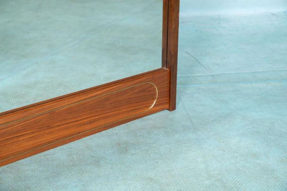 Scandinavische Vintage Design Spiegel, Teakhouten Mid Century Spiegel. photo 294.0
