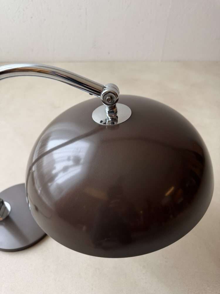 Hala Bureaulamp Model 144 Busquet Bronsgekleurd Bruin Jaren 1950 photo for sale