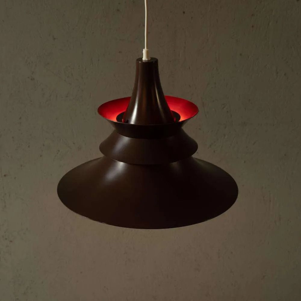 Space Age Danish Design Pendant Lamp, Vintage Danish 60s Pendant. photo vintage
