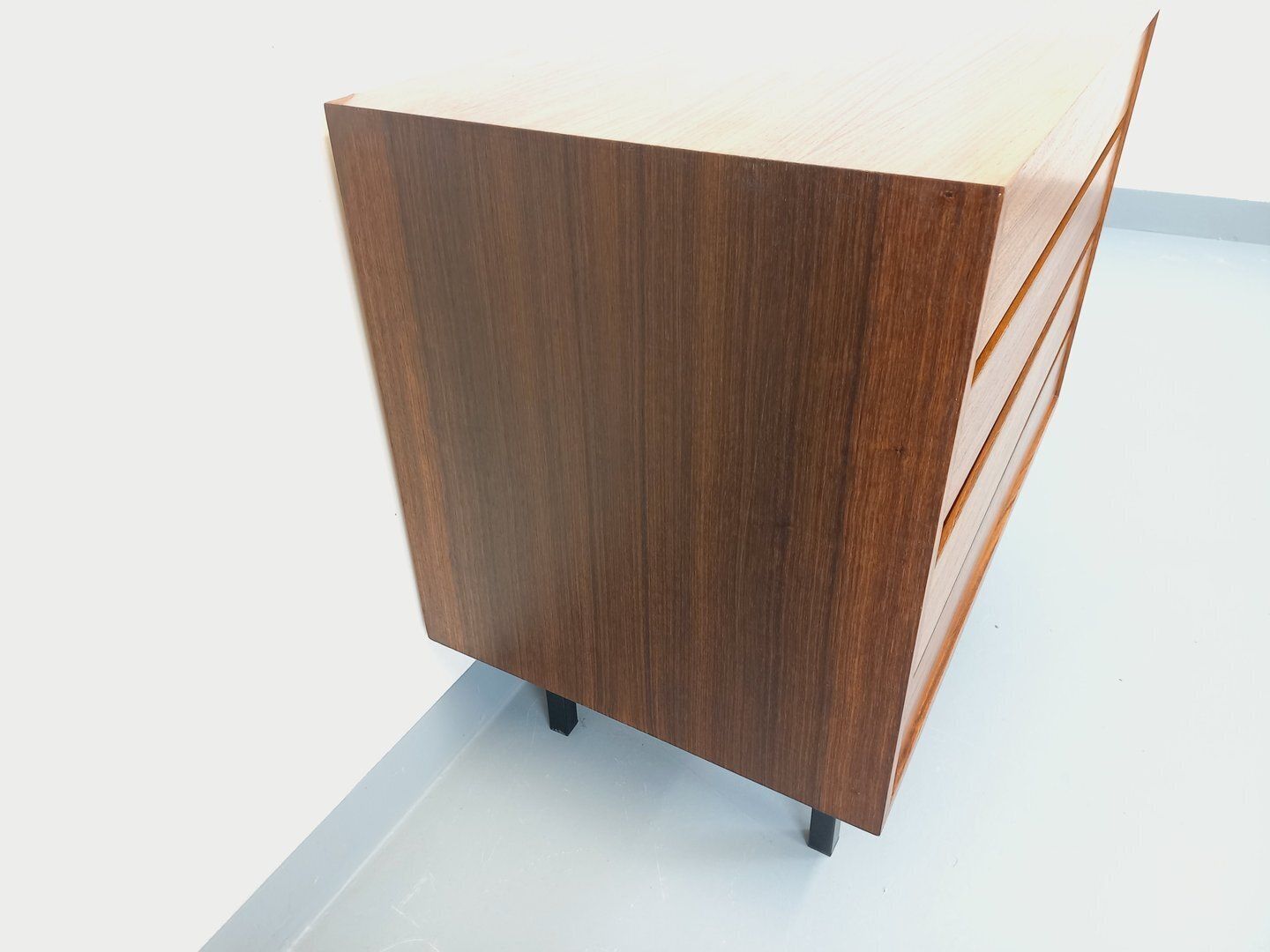 photo for sale Modernist Scandinavian Chest Of Drawers In Rosewood And Metal