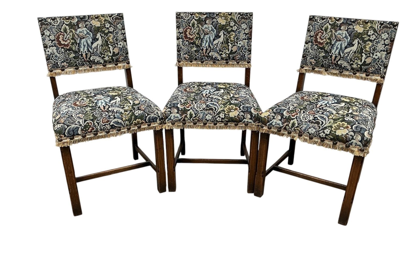 Vintage Oak Extending Dining Table With 6 Chairs photo vinterior