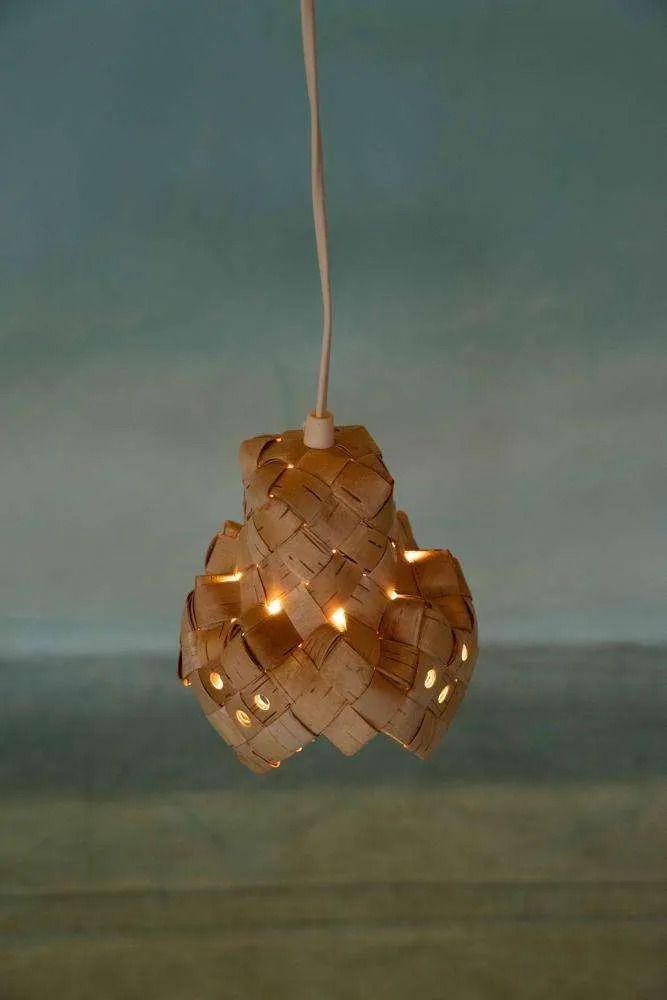 Vintage Scandinavian Pendant Lamp From The 1960s, Japandi Pendant. photo vintage