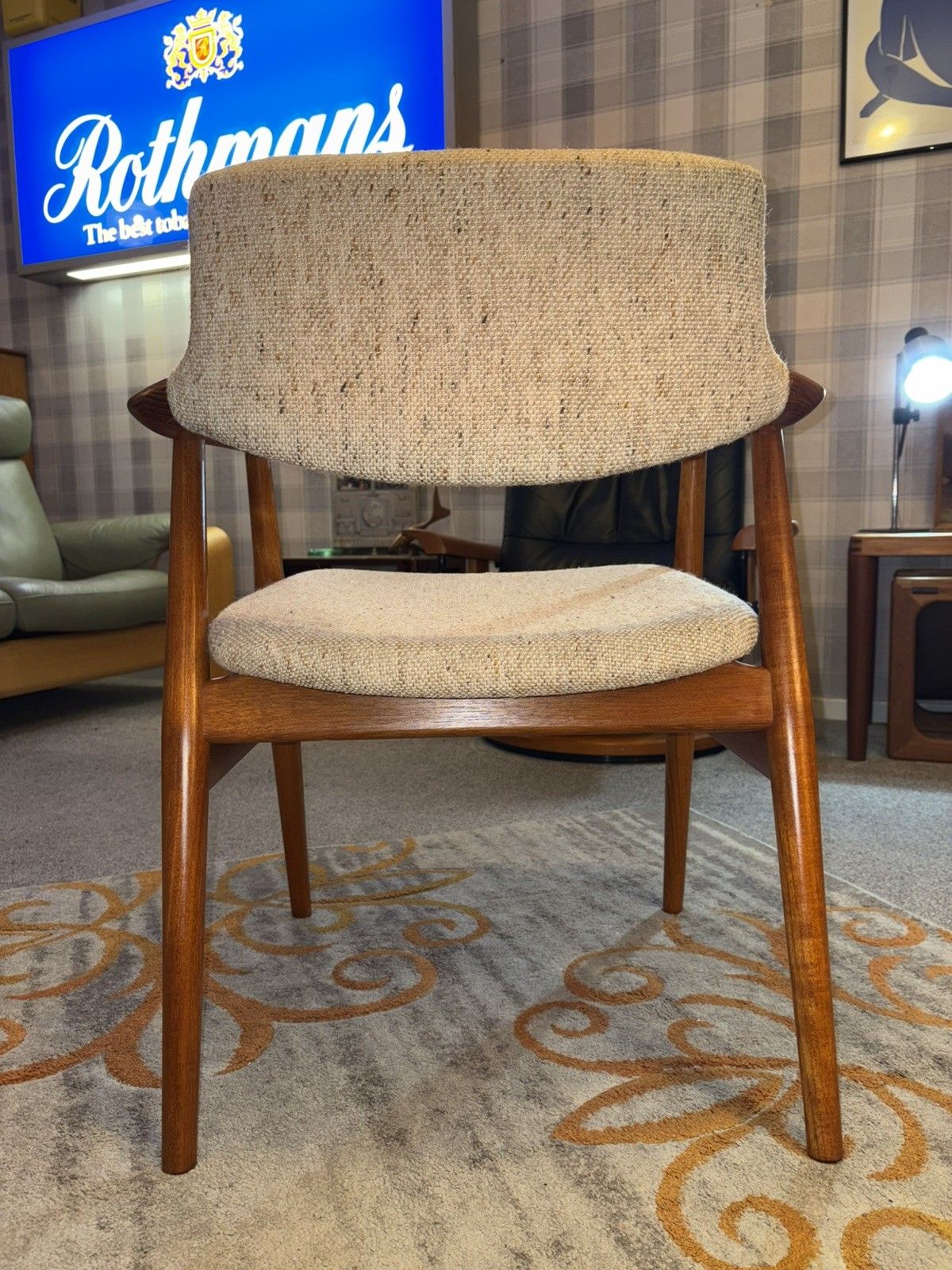 375.0 Mid Century Danish Teak Glostrup Dining/Desk Armchair G Plan Era Retro Mcm photo