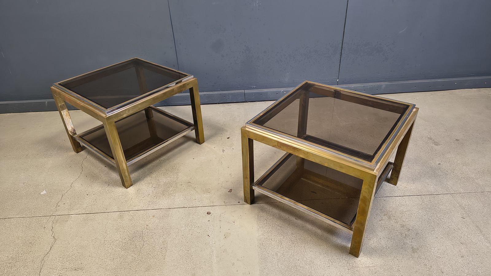 Pair Of Side Tables Byjean Charles, 1970s photo Furniture