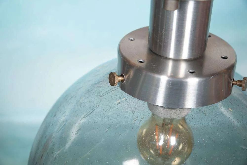 Space Age 60s/70s Ball Lamp Teardrops photo vintage