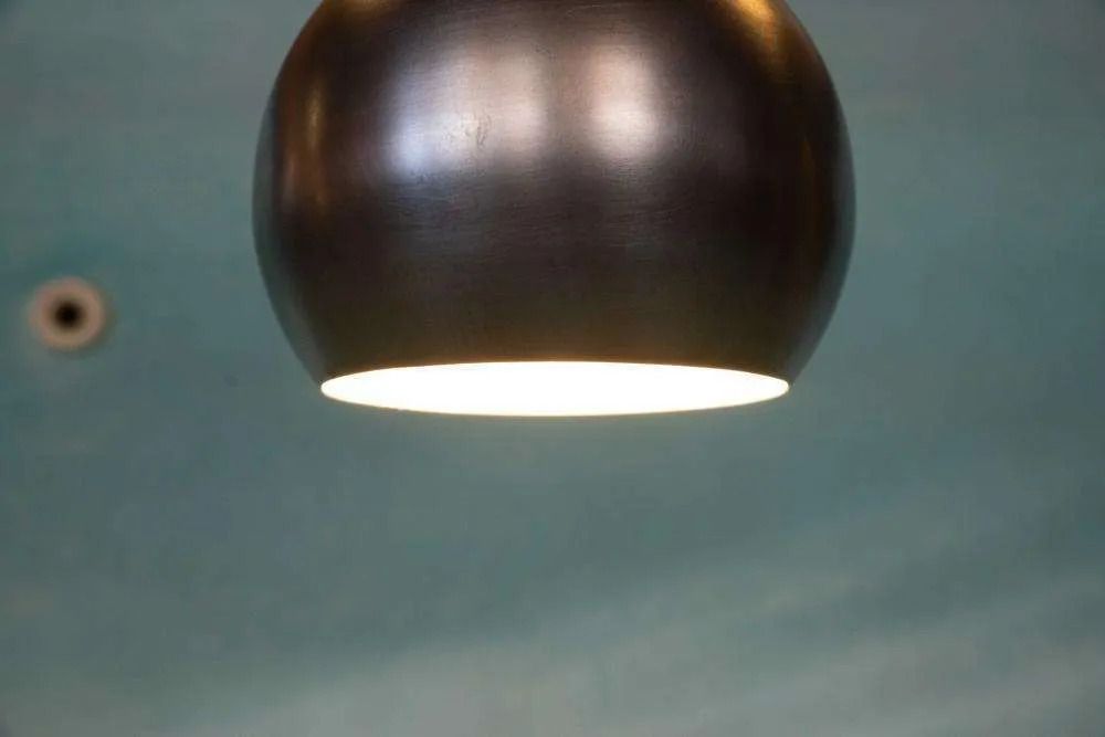 Space Age Bollamp Jaren 70, Brutalist Eyeball Globe Lamp. photo vintage