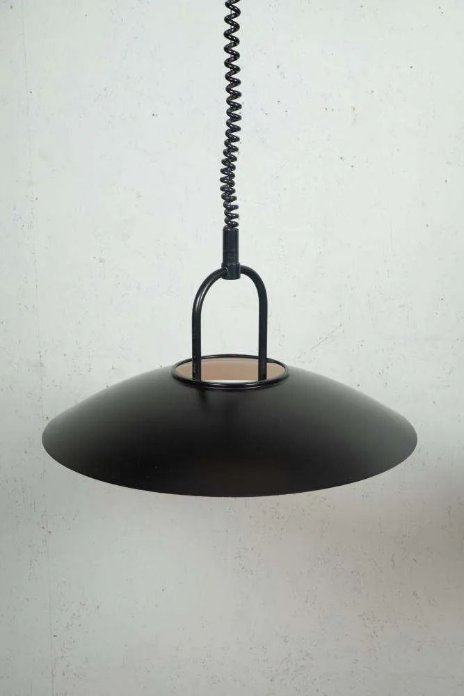 Postmodern Minimalistische Hanglamp Jaren 1980, In Hoogte Verstelbaar photo furniture