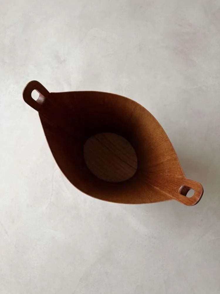 Vintage Einar Barnes Ps Heggen Teak Papierbak, Jaren 1960 photo Woonaccessoires