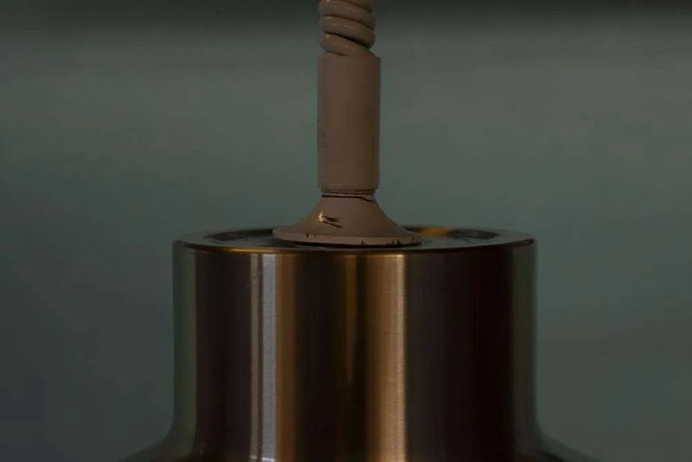 photo furniture Vintage Aluminum Pendant Lamp From The 60s/70s, Dining Table Lamp.