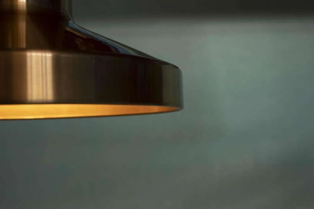Lighting Vintage Aluminum Pendant Lamp From The 60s/70s, Dining Table Lamp. photo