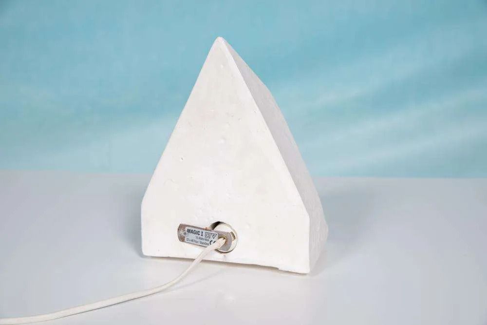 Egyptian Stone Table Lamp, Vintage Mood Lamp 70s/80s. photo Lighting