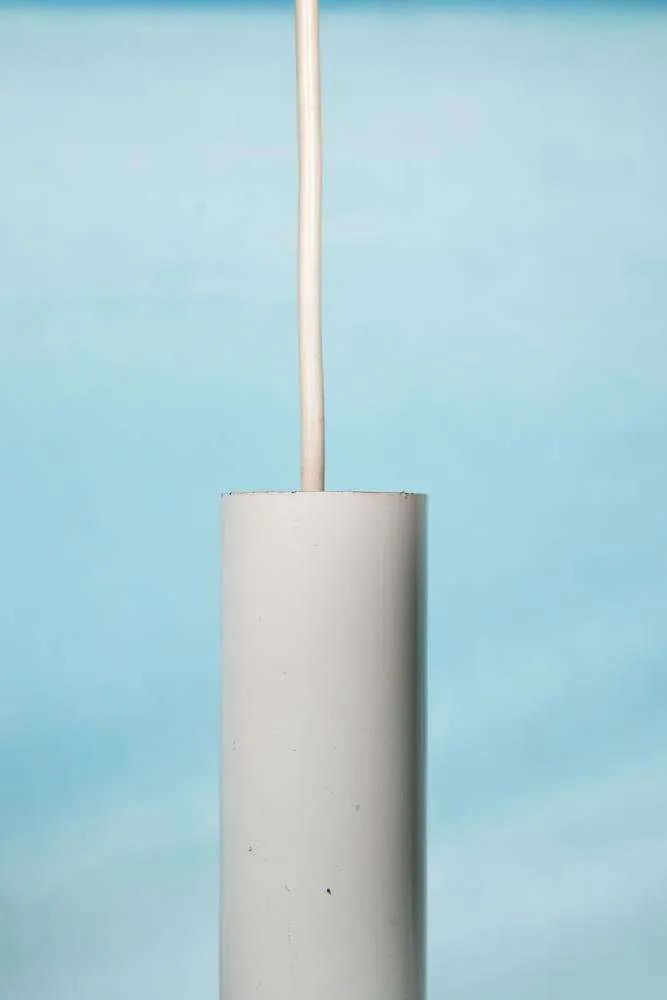Vintage Design Hanglamp Uit De Jaren 1970, Zwart Wit Retrolamp. photo for sale