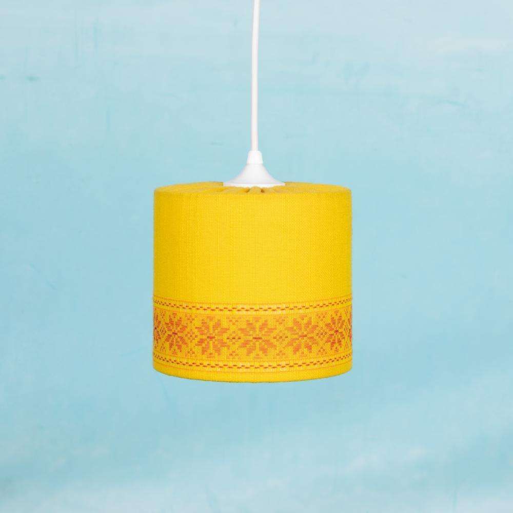 Space Age Pendant Lamp Ochre Yellow, Sixties Swedish Yellow Pendant. photo furniture