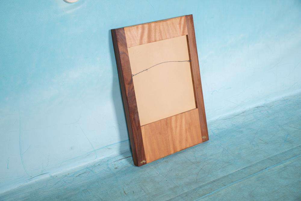 photo furniture Vintage Design Spiegel Teak, Scandinavische Minimalistische Spiegel